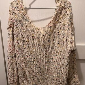 Speckled Cream Sweater
